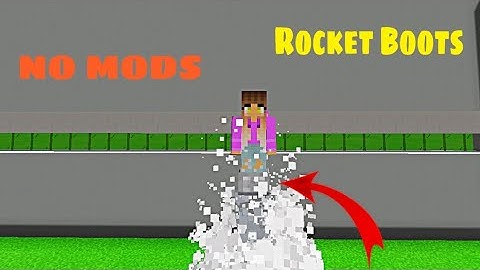How to make a Rocket Boots(command blocks)|Bedrock