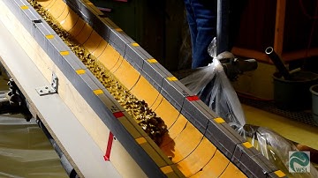 Small scale channel in the WSL debris flow laboratory