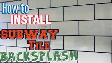 Guide to Installing Subway Tile Backsplash! Easy, Fast and Inexpensive | Lacey Family Farm