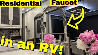 RV to RESIDENTIAL Kitchen Faucet Upgrade  Why Not RV: Ep 104