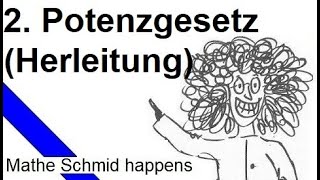 Die Herleitung des zweiten Potenzgesetzes (gleiche Exponenten)     | Mathematik vom Mathe Schmid