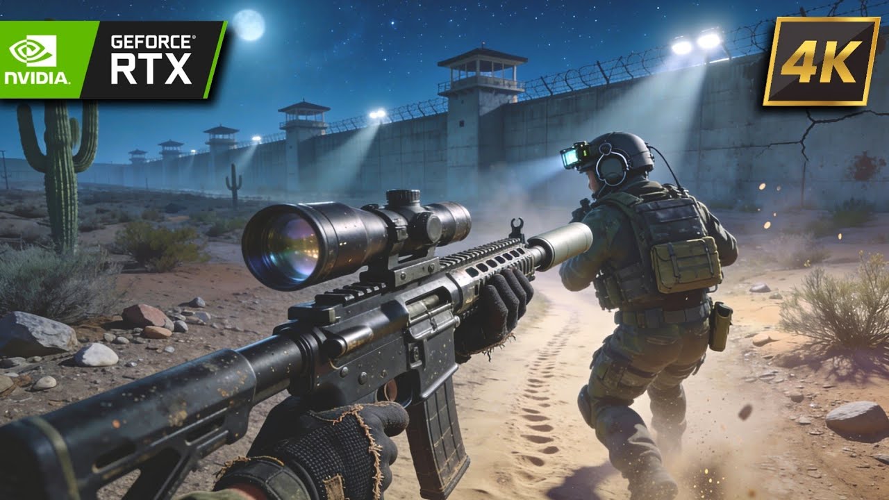 Побег из тюрьмы в тени | Ультрареалистичная, захватывающая графика, геймплей [4K 60FPS] Call Of Duty