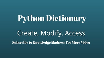 Python Dictionary for Beginner | #Python Dictionary Creation And Accessing It