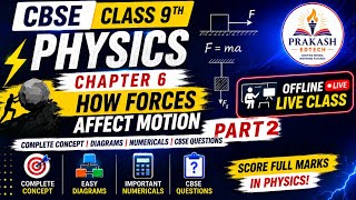 Class 9 Physics Chapter 6 | How Forces Affect Motion | Offline Live Class Part 2