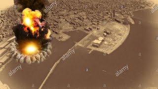 Explosion de beyrouth reconstitution 3d