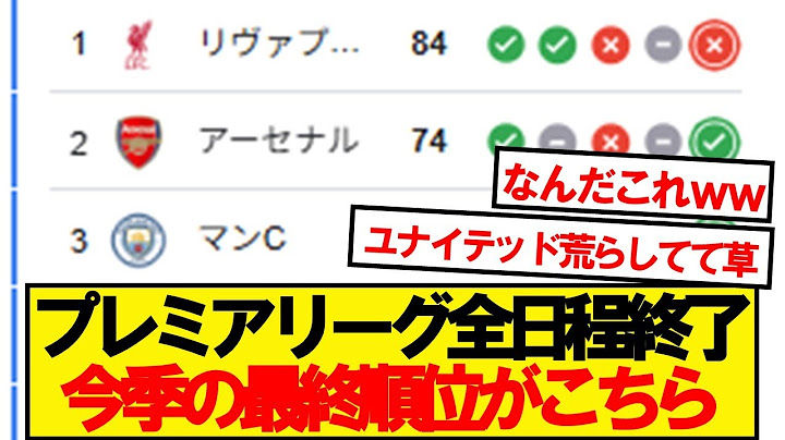 【速報】24-25プレミアリーグ、最終順位がこちらです！！！！