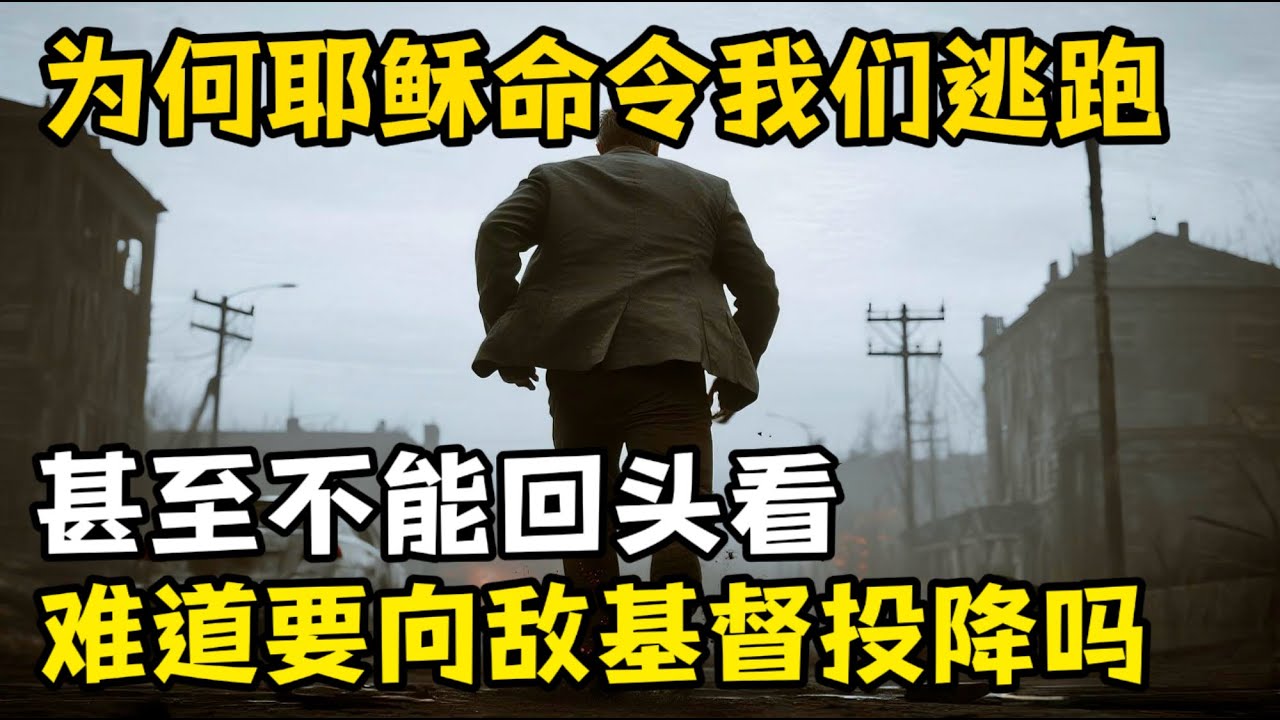 耶稣为何命令我们逃跑，难道不应该和邪恶势力斗争吗？这难道不是向敌基督投降吗？揭开被忽略两千年的终极生存指令。