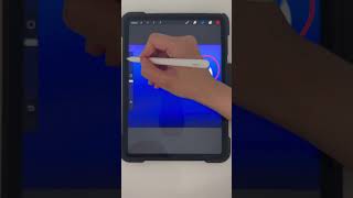 Draw a perfect Moon in procreate #procreate #procreateart #youtubeshorts