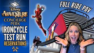 Ironcycle Test Run POV | Disney Cruise Line ADVENTURE Roller Coaster | Concierge | Meta Glasses