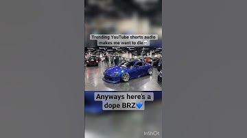 YouTube Shorts audio could be a lot better, nice BRZ though💙 #cars #subaru #brz #shorts #youtube