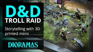 Troll Attack! Dungeons and Dragons Diorama #dungeonsanddragons #dnd  #diorama #minipainting