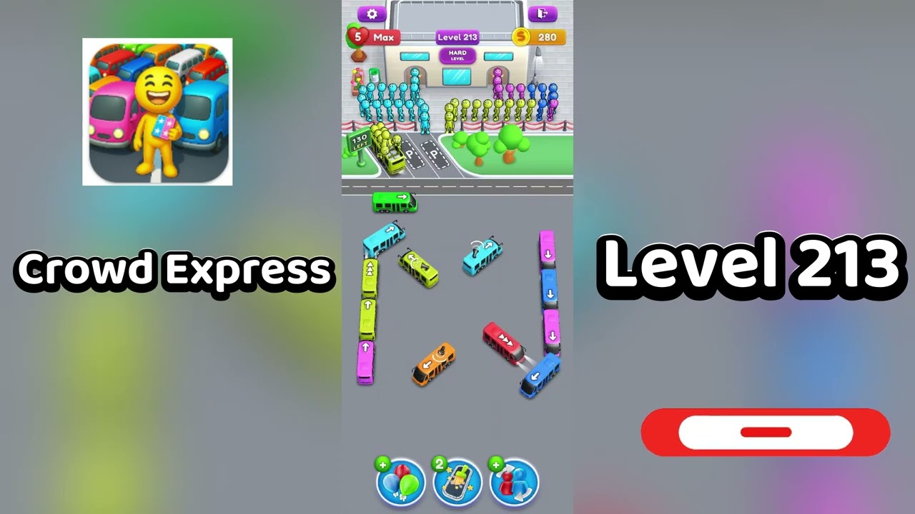 Crowd Express Level 213 Walkthrough 🚶‍♂️🧠 | Step-by-Step Guide