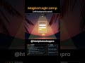 Magical Login Lamp with Background Control HTML CSS and JS #coding #shortvideo #status  #shortsfeed