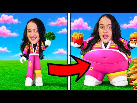 EVERY CLICK MAKES ME FATTER IN ROBLOX!🍟🍔
