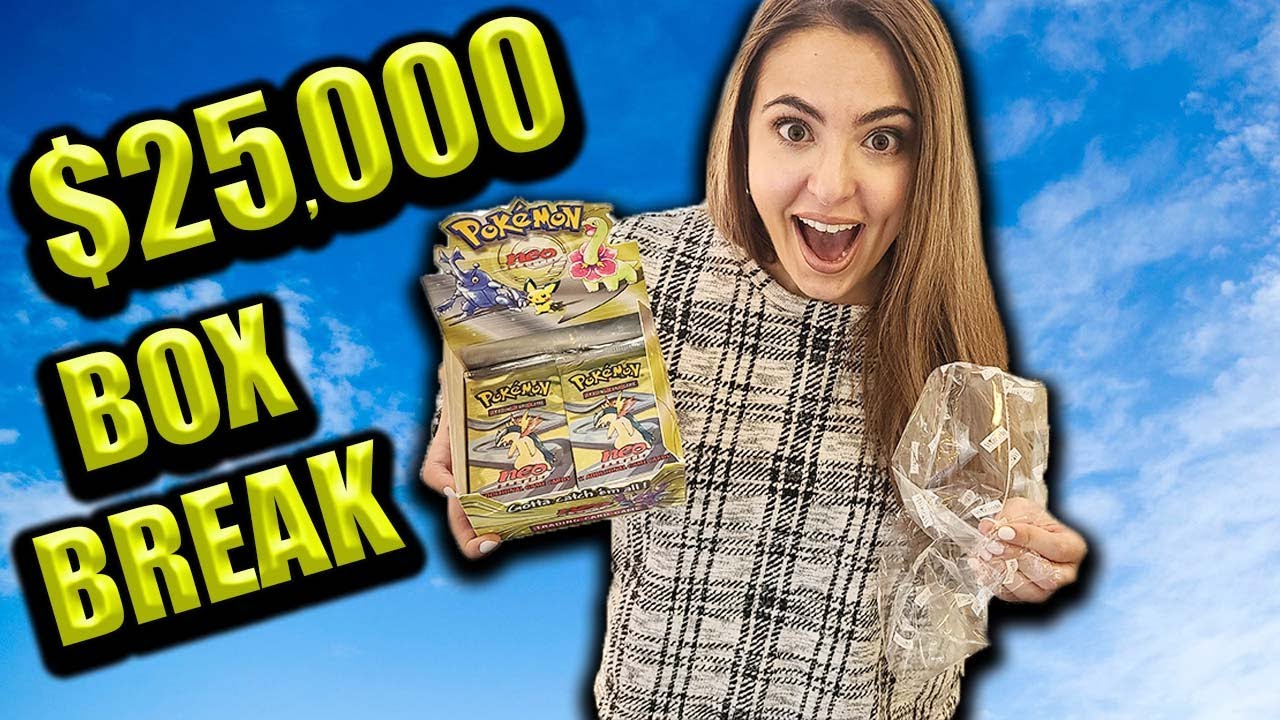 Opening a $25,000 Neo Genesis Pokemon Box at Home!