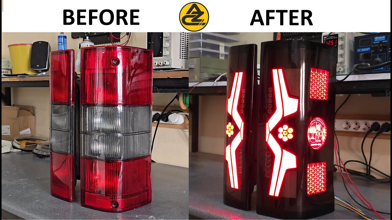 Как спроектировать светодиодные задние фонари для Fiat Ducato