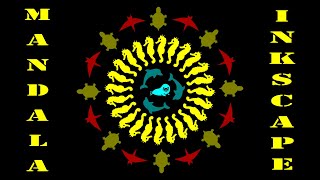 Inkscape Mandala erstellen Inkscape tutorial deutsch Meerestiere Robbe Seepferdchen Seestern