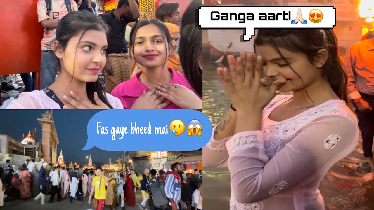 Haridwar mai mili itni bheed🫣||ganga arti dekhi pheli baar🙏🏻||mehak vlogs||