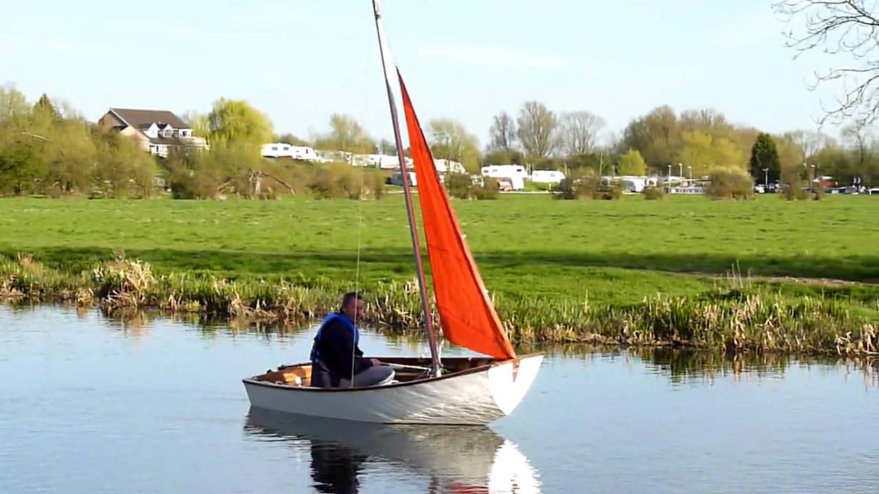 mirror sailing dinghy jib only - youtube