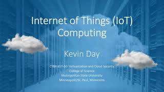 Internet of Things (IoT) Computing