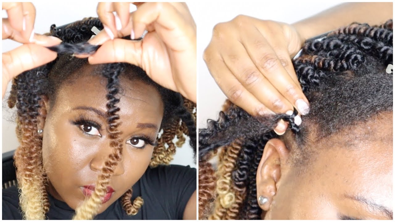 Spring Twist Tutorial HOW TO GRIP SHORT SPRING TWIST ON YOURSELF, No rubber bands|Toyotress ...