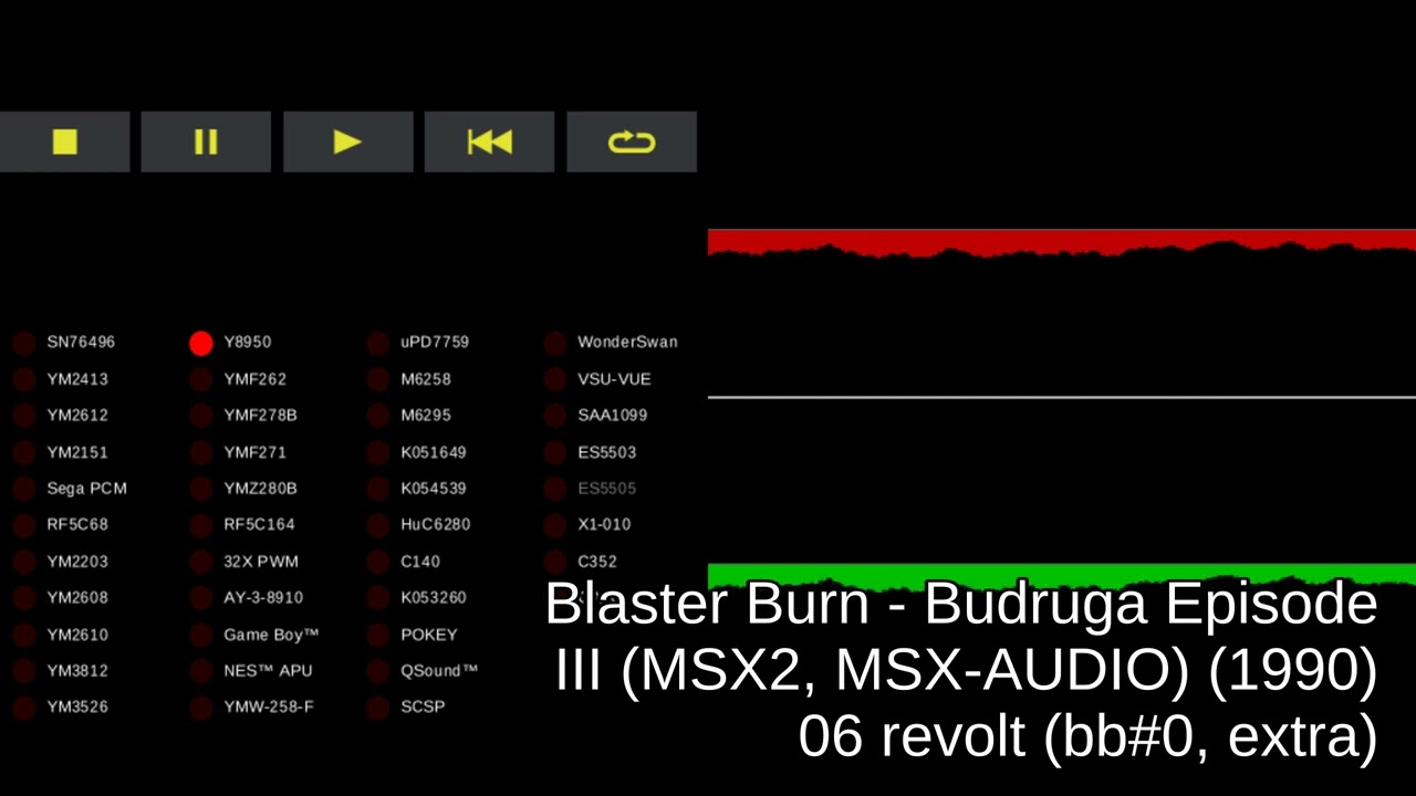 Blaster Burn - Budruga Episode III (MSX2, MSX-AUDIO) - track 06 revolt (bb#0, extra)