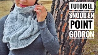 Tuto tricotin : le snood tressé / Loom knit a big snood 