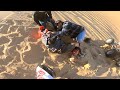 Gnarly crash in glamis dunes quad vs sandrail  dirt bike diaries ep203