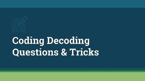 CODING DECODING Reasoning Tricks in Hindi | सिर्फ 1 ही Trick से सारे प्रश्न Solve (Part-1)