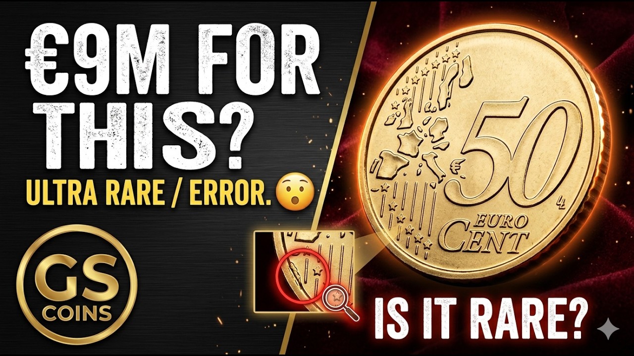 This 50 Euro Cent Coin Is Worth Up To €9,000,000? | GS Coins - YouTube