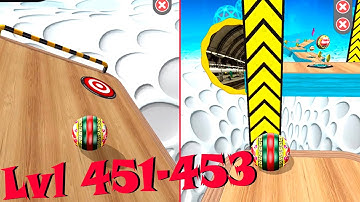 Going Balls Super Speedrun New update gameplay Levels 451-453 + Portal run