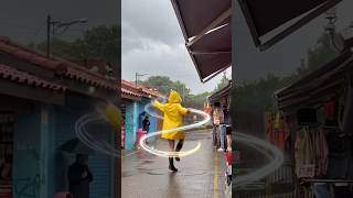 Uk gril enjoy Rain Baby#beautifull