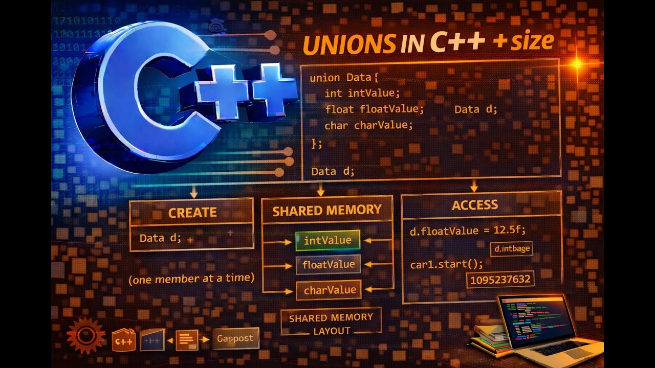 Video - C++ Union data structure - YouTube