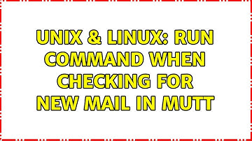 Unix & Linux: Run command when checking for new mail in mutt