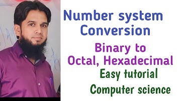 Number system conversion || binary to octal || hexadecimal