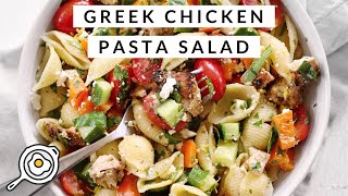 Greek Chicken Pasta Salad