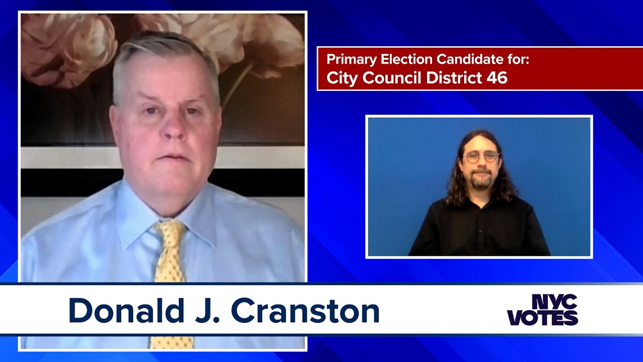 Donald J. Cranston: Candidate for Council District 46 | 2021 Primary Election