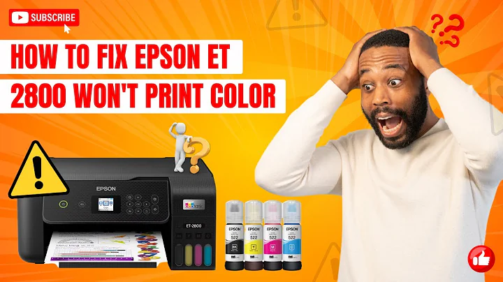 How to Fix Epson EcoTank ET-2800 Printer Won't Print Color? | Printer Tales