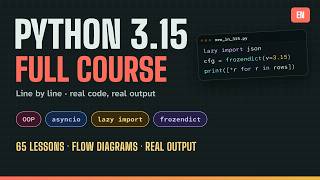 Python 3.15 Full Course | Line by Line: Basics to OOP, Async & What's New #python