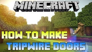Minecraft PS3 - How To Make Tripwire Hook Door (Tripwire Hook Minecraft PS4 and Xbox One)