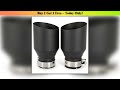 Deal 1 PC Stainless Steel Universal Exhaust System End pipe Car Exhaust Pipe Single Straight Muffle