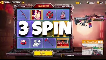 TRYING 3 SPIN LUCK ON *NEW* THERMAL CORE DRAW | LEGENDARY M4 THERMAL SHROUD & KREUGER JUNGLE SCARRED