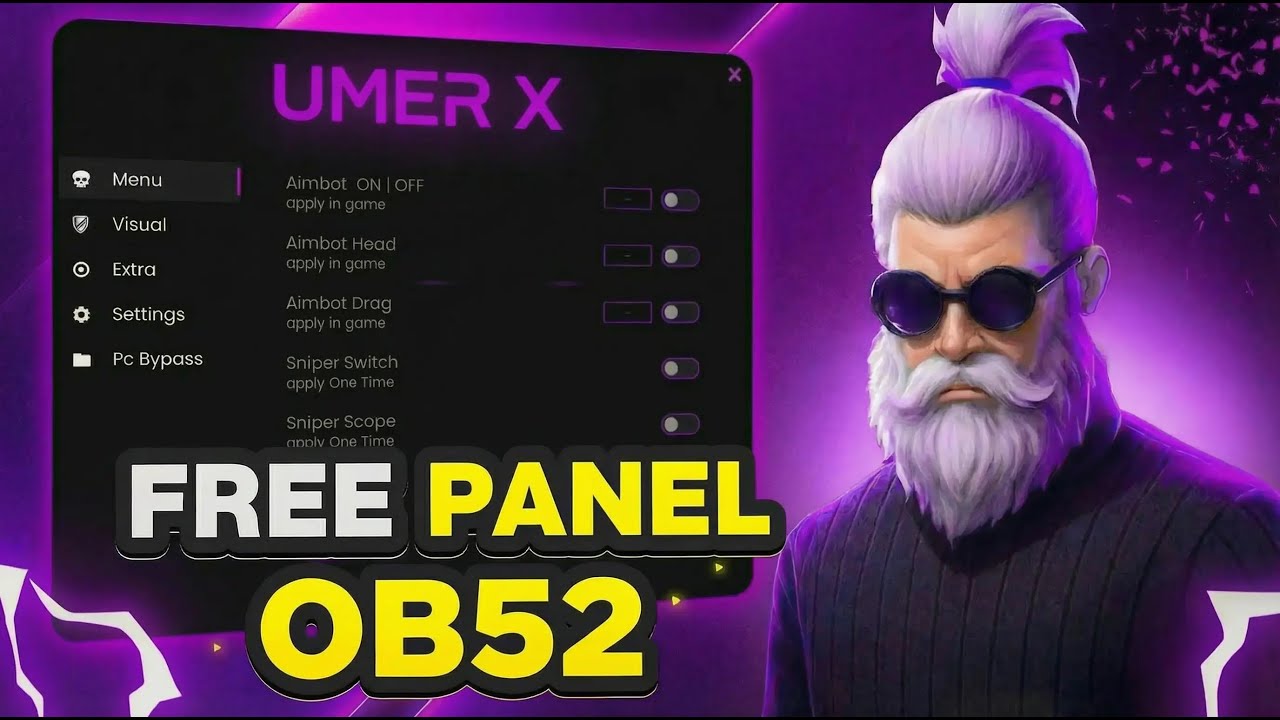 FREE FIRE PC PANEL OB52🎯AIMBOT RAGE PANEL | EVERY DAY FREE PANEL FOR ALL SERVER SAFE ✅