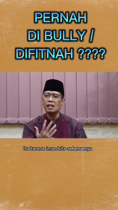 ustad danu mengamati orang yg sering dibully /difitnah | terima dgn lpang dada #shorts #ustadzdanu