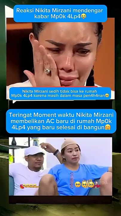 Tangis Pecah ketika nikita mirzani diberitahu kalau mpok alpha meninggal #publik #mpokalpa #trending