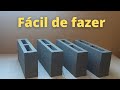 Como fazer BLOCO de cimento