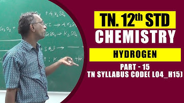 12th Chemistry  | d - BLOCK ELEMENTS  - Part -  15 |  TN Syllabus Code( L04_H15)