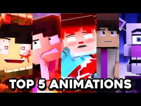 TOP 5 FNAF Minecraft Animated Music Videos by UnrealAnimatics