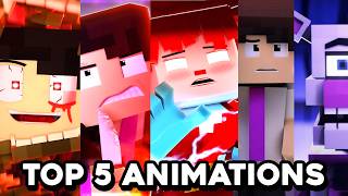 TOP 5 FNAF Minecraft Animated Music Videos by UnrealAnimatics