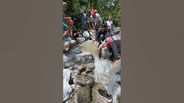 V-notch discharge measurement structure @ Likhu-2 Hydropower Project